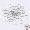 Anti-Tarnish Rhodium Plated 925 Sterling Silver Open Jump Rings STER-F036-02P-0.3x4mm-3