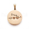 304 Stainless Steel Pendants STAS-P234-12G-1
