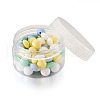 80Pcs 8 Style Food Grade Eco-Friendly Silicone Beads SIL-TA0001-03-11
