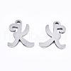Non-Tarnish 201 Stainless Steel Charms X-STAS-T044-217P-K-2