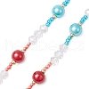 Glass Pearl Phone Hand Strap Chains HJEW-MZ00241-4