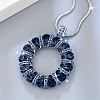 Alloy Rhinestone Ring Pendant Necklaces for Women FS-WG70ED3-01-4