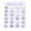 304 Stainless Steel Stud Earrings EJEW-H350-02P-B-3