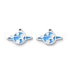 304 Stainless Steel Enamel Charms STAS-M102-22P-03-1