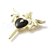 Alloy Black Enamel Gothic Style Pendants PALLOY-R157-06G-05B-2