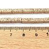 Electroplated Natural Lava Rock Beads Strands G-I360-K04-02-4