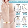 Beebeecraft 56Pcs 4 Style Brass Cubic Zirconia Charms Sets ZIRC-BBC0001-66-2