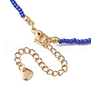 Bohemian Style Natural Lapis Lazuli Beaded Necklaces NJEW-JN04658-04-5