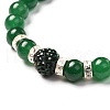 Natural Mixed Gemstone Stretch Bracelets for Women Men BJEW-JB06694-6