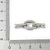 Brass Micro Pave Clear Cubic Zirconia Fold Over Clasps KK-M326-01P-3