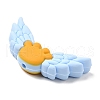 Wing Food Grade Eco-Friendly Silicone Focal Beads SIL-C004-01A-3
