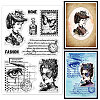 Custom Summer Theme PVC Plastic Clear Stamps DIY-WH0631-0544-1