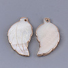 Electroplate Freshwater Shell Big Pendants SHEL-S274-58-2