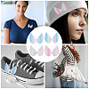 Gorgecraft 40Pcs 4 Colors Angel Wing Shape Sew on Patches Applique FIND-GF0005-44-4