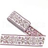 Ethnic style Embroidery Polyester Ribbons OCOR-WH0079-25D-1