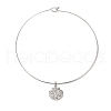 Brass Charm Necklace BJEW-Q350-07C-P-1