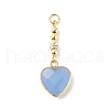 Natural Gemstone Pendants PALLOY-JF01615-3