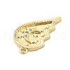 Brass Micro Pave Cubic Zirconia Pendants KK-L228-25B-G-2