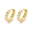 Brass Textured Hoop Earrings EJEW-Z102-40G-4