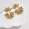 304 Stainless Steel Glass Stud Earrings for Women EJEW-M095-14G-02-1
