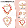 8Pcs 2 Styles Alloy Pendants PALLOY-GO00027-5
