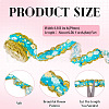 6M Polyester Flower Embroidery Lace Ribbon OCOR-TAC0015-14-4