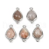 Natural Mixed Gemstone Faceted Connector Charms G-L514-048G-2