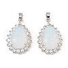 Opalite & Rhinestone Pendants G-K338-31P-03-1
