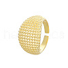 Round Beaded 925 Sterling Silver Adjustable Cuff Rings for Women FS-WG03D1A-02-3