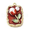 Alloy Enamel Pendants ENAM-K076-02F-G-1