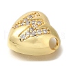 Rack Plating Brass Micro Pave Cubic Zirconia Pendants KK-I722-04G-W-2