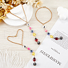 CREATCABIN 3Pcs Evil Eye Plastic with Iron Pendant Decorations HJEW-CN0001-26-4