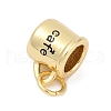 Mother's Day Brass Enamel Charms KK-U062-01B-G-2