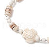 Synthetic Turquoise Beaded Stretch Bracelets BJEW-JB11911-02-3