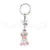 Glass Beaded Keychains KEYC-MZ00031-01-2