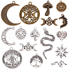 SUNNYCLUE 64Pcs 16 Style Tibetan Style Alloy Pendants TIBEP-SC0002-21-1