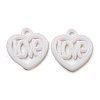 Valentine's Day Opaque Acrylic Pendants SACR-L007-042C-1