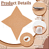 Star Wall Mounted Brooch Jewelry Display Cork Tray AJEW-WH0433-01A-4