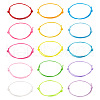 60Pcs 15 Colors Waxed Ployester Braided Cord Bracelets Set BJEW-TAC0013-1