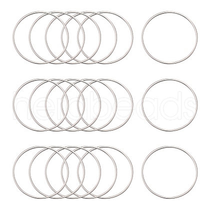 Tarnish Resistant 304 Stainless Steel Linking Ring X-STAS-T047-15C-1