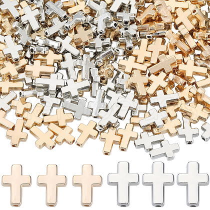 SOFPLATE 400Pcs 2 Colors CCB Plastic Beads CCB-SP0001-03-1