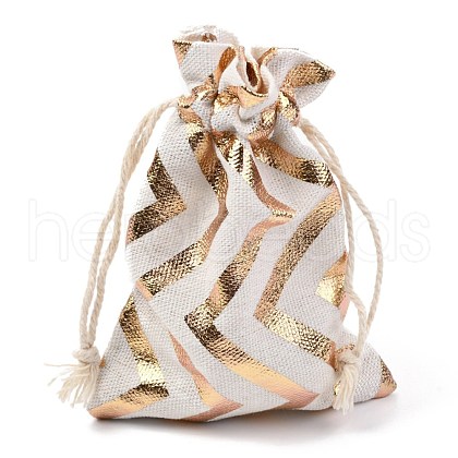 Christmas Theme Cotton Fabric Cloth Bag X-ABAG-H104-B05-1