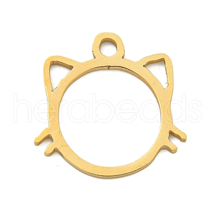 Ion Plating(IP) 201 Stainless Steel Charms STAS-M015-05G-1