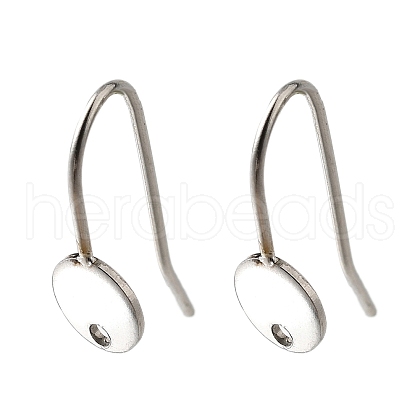 304 Stainless Steel Earring Hooks STAS-B087-09A-P-1
