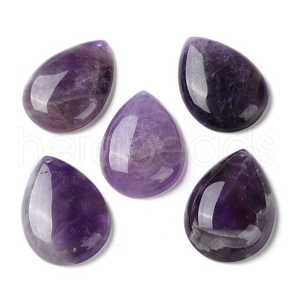 Natural Amethyst Pendants G-M416-08B-03-1