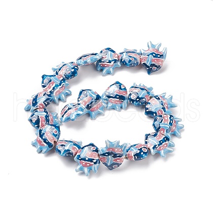 Handmade Porcelain Beads X1-PORC-G002-54F-1