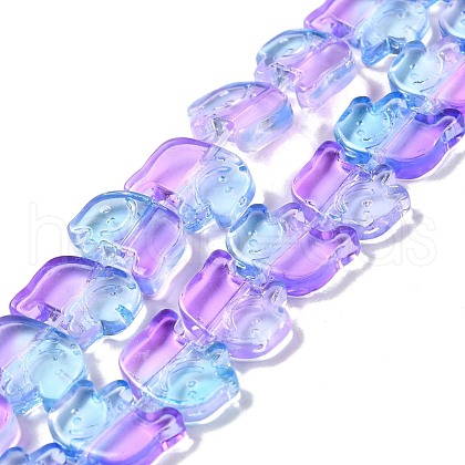 Transparent Glass Beads Strands GLAA-F114-03H-1