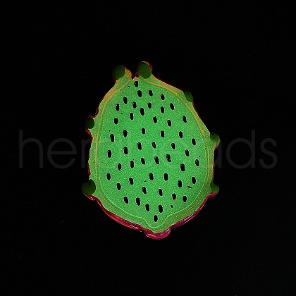 Luminous Resin Fruit Slice Display Decoration DJEW-B014-03-1