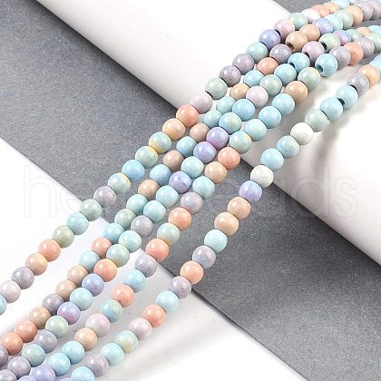 Natural Rainbow Alashan Agate Beads Strands G-G806-04-4mm-01-1