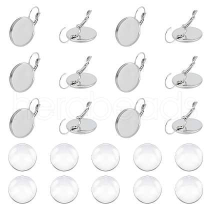 Unicraftale 20Pcs 304 Stainless Steel Leverback Earring Findings DIY-UN0055-88-1